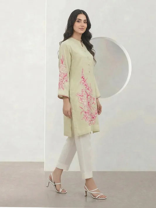 2 Piece Silk Suit-Embellished (Pret)