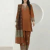 3 Piece Special Jacquard Suit- Embroidered (Pret)