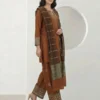 3 Piece Special Jacquard Suit- Embroidered (Pret)