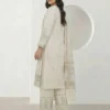 3 Piece Special Jacquard Suit- Embroidered (Pret)