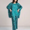 2 Piece Silk Suit-Embellished (Pret)