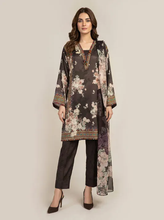 2-Piece Silk Cardigan Suit (Pret)