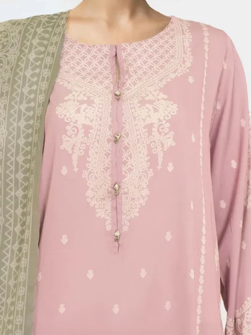 3-Piece Silk Cardigan Suit (Pret)