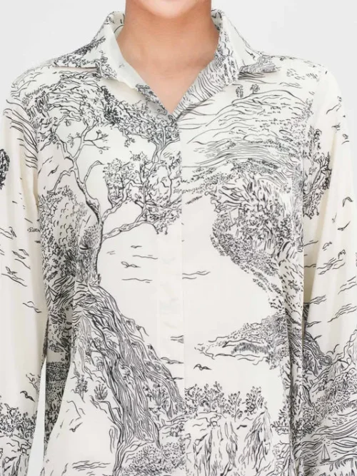 2-Piece Silk Cardigan Suit (Pret)