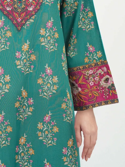 2 Piece Khaddar Suit-Embroidered_Pret