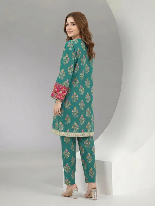 2 Piece Khaddar Suit-Embroidered_Pret