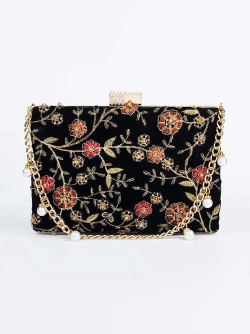 Embroidered Clutch