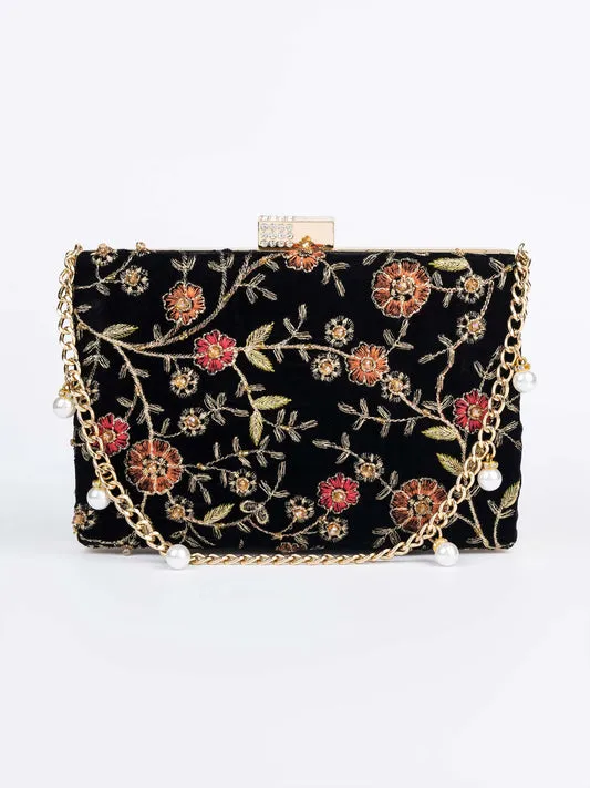 Embroidered Clutch