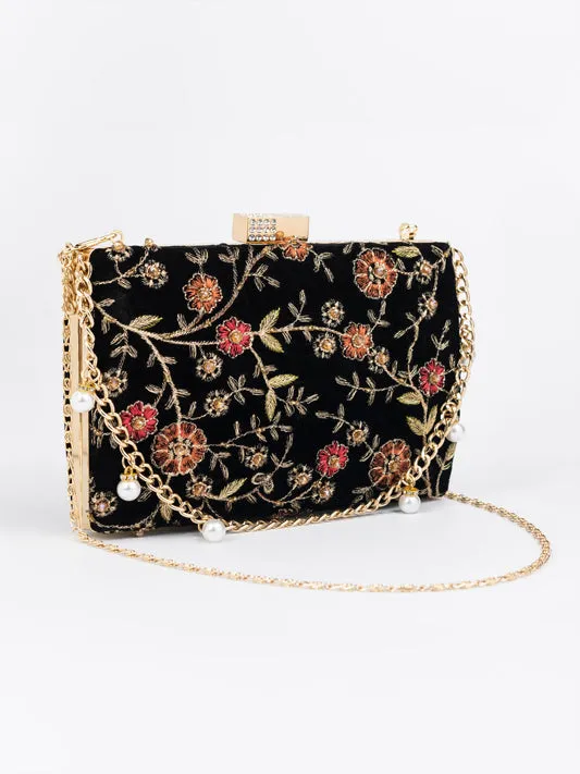 Embroidered Clutch