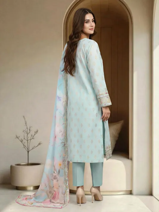 3 Piece Lawn Suit-Embroidered (Unstitched)