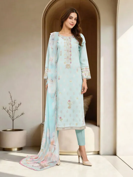 3 Piece Lawn Suit-Embroidered (Unstitched)