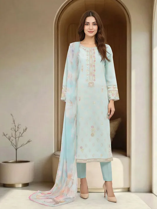 3 Piece Lawn Suit-Embroidered (Unstitched)