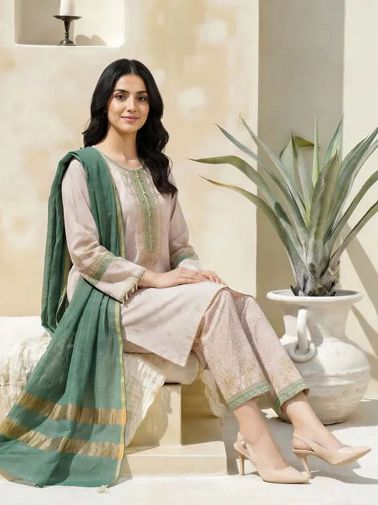 3 Piece Lawn Suit-Embroidered (Unstitched)