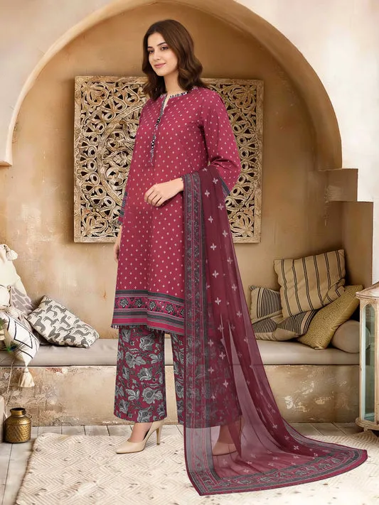 3 Piece Lawn Suit (Unstitched)