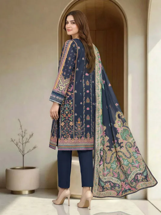 3 Piece Special Jacquard Suit-Embroidered (Unstitched)
