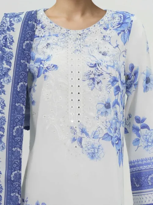 3 Piece Special Jacquard Suit-Embroidered (Unstitched)