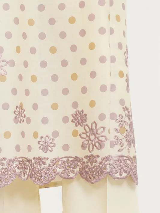 3 Piece Special Jacquard Suit-Embroidered (Unstitched)