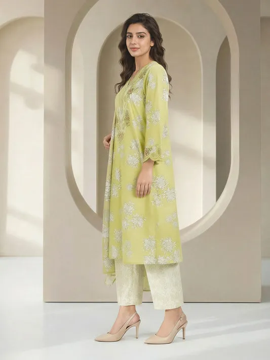 3 Piece Special Jacquard Suit-Embroidered (Unstitched)