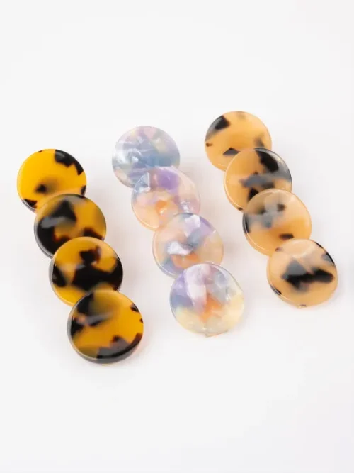 Circular Patterned Hair Clips