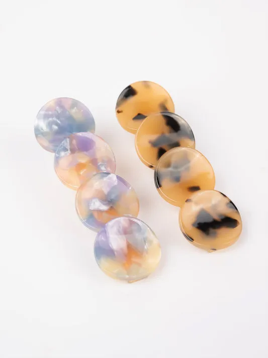 Circular Patterned Hair Clips