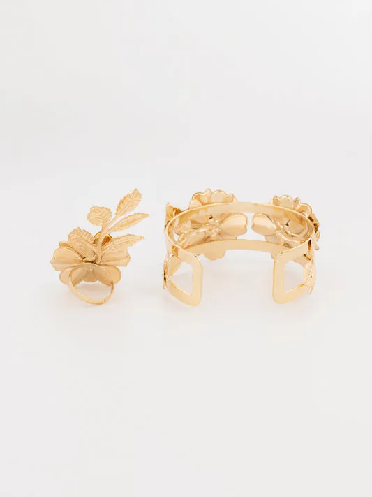 Twin Floral Pearl Bracelet