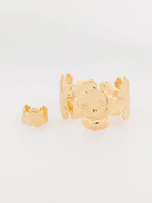 Floral Cutout Bracelet